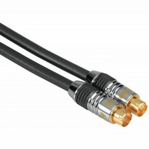 Hama 5m S-Video Kabel Anschlusskabel S-VHS SVHS Video-Kabel, S-Video, Keine (500 cm), ProClass Kabel, 4-pol DIN, vergoldet, für TV, Beamer, PC, Notebook etc