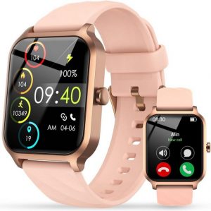 IFMDA Fur Herren Damen mit Telefonfunktion Touchscreen Smartwatch (1,83 Zoll, Android iOS), mit 100+ Modi,IP68 Wasserdicht,Herzfrequenzmonitor,Schlafmonitor