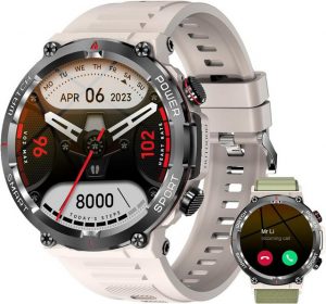 IOWODO Fitness Tracker Damen's & Herren's Smartwatch (1,39 Zoll), mit Schrittzähler Sportuhr Herzfrequenz Blutsauerstoff Schlafmonitor