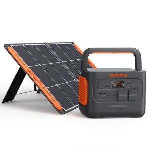 Jackery Stromgenerator Solargenerator 1000 Pro, 1002Wh Powerstation mit 100W Solarpanel, 2,00 in kW, Schnellladung in 1,8 Std. für Camping Outdoor