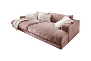 KAWOLA Big-Sofa MADELINE, Stoff od. Cord, versch. Tiefen und versch. Farben