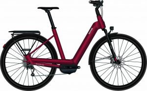 KETTLER Alu-Rad QUADRIGA TOWN & COUNTRY CX10 L (750 Wh), 10 Gang Kettenschaltung, Damenfahrrad, Wave, Modell 2023, 27,5 Zoll 42 cm classic red shiny / black shiny