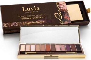 Luvia Cosmetics Lidschatten-Palette Forever Matt Shades Vol.1, Vegane Lidschatten-Palette