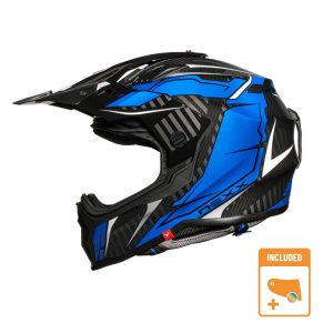Nexx X.Wrl Atika Blue White Adventure Helmet Size 2XL