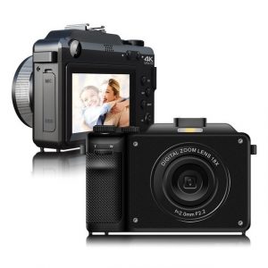 OKA Digitalkamera 48MP, 4K-Video, 18x Zoom, Anti-Schüttel 3D-Sound Kompaktkamera (WLAN (Wi-Fi), inkl. Bildschirm Vlogging Kamera für YouTube 18x Zoom, mit Blitz Fotoapparat, Kompaktkamera fur Teens Anfanger)