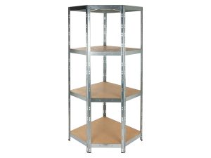 PARKSIDE® Eck-Schwerlastregal, 180x70x70x40 cm, 4 Böden, verzinkt