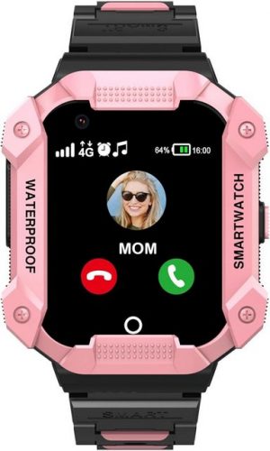 PTHTECHUS GPS- und Anrufen Videoanruf Familienchat SOS, Musik, Kamera Smartwatch (4G), Geschenke für Kinder