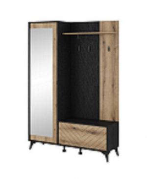 ROYAL24_MARKT Garderobenschrank - Garderobe / Stilvoller Empfang im Flur. (Komplett Set, 1-St., SEWERA) Moderne Garderobe - Platzsparend und Funktional