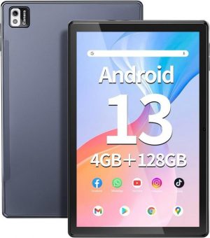 SGIN 4GB RAM WiFi, Bluetooth, GPS, Type-C, GPS, 5000mAh Akku Tablet (10,1", 128 GB, Android 13, Vielseitiges Multimedia-Erlebnis: Ein neuer Standard)