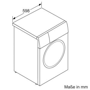 SIEMENS Waschmaschine iQ700 WG56B2040, 10 kg, 1600 U/min