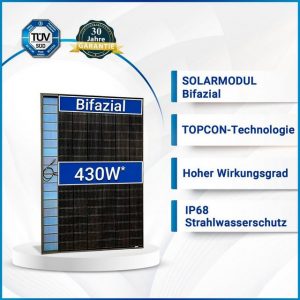 SOLAR-HOOK etm Solaranlage 1720W Bifazial Balkonkraftwerk mit, Hoymiles Wechselrichter 1600W und Anker 2x1,6 kWh Speicher