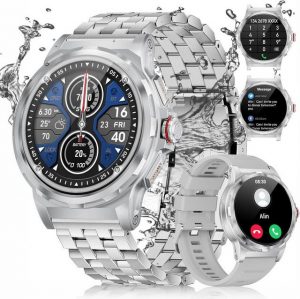 SUNKTA Telefonischer Anruf Herren's Smartwatch (1,39 Zoll), Mit den besten und erstaunlichsten Funktionen, attraktivem Design