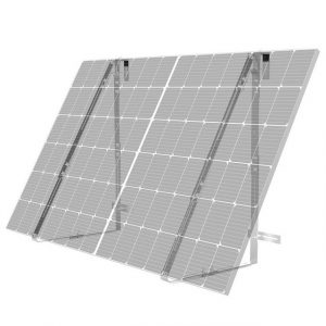 SachsenRAD Solarmodul Halterung Balkon Aluminiumlegierung SolarmodulHalterung, Solarpanel Halterung, (92-120 cm), für Geländer,Flachdach oder Garten,Balkon Halter Solarmodulbreiten