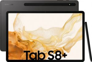 Samsung Galaxy Tab S8+ Tablet (12,4", 256 GB, Android)