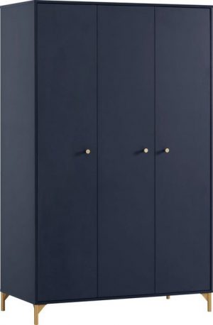 Schildmeyer Kleiderschrank Alfa Schrank Drehtürenschrank Kleiderkommode Garderobe 3 Türen, Breite 120cm
