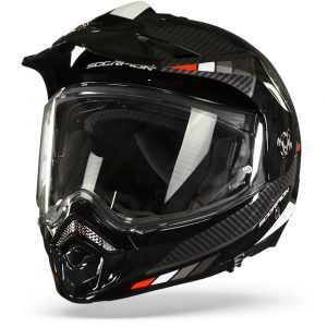 Scorpion ADX-2 Camino Black-Silver-Red Adventure Helmet Size XS