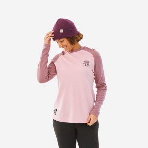 Skiunterwäsche Funktionsshirt Damen Merinowolle - BL 590 rosa