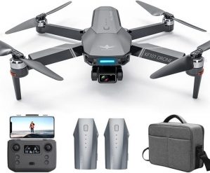 Teeggi Bürstenlosen Motor, Professioneller RC Quadcopter Drohne (4K HD, mit Kamera EIS, 5km Kontrollabstand 3-Achsen Gimbal GPS Intelligente)