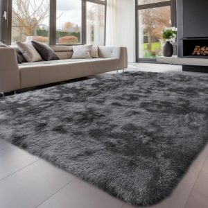 Teppich Pelziger, waschbarer Teppich für das Wohnzimmer, EBUY