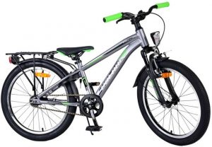 Volare Kinderfahrrad Kinderfahrrad Cross Fahrrad für Jungen 20 Zoll Kinderrad in Dunkelgrau