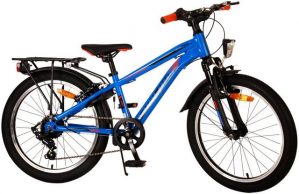 Volare Kinderfahrrad Kinderfahrrad Cross für Jungen 20 Zoll Kinderrad in Blau, 6 Gänge