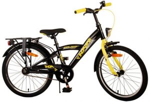 Volare Kinderfahrrad Kinderfahrrad Thombike für Jungen 20 Zoll Kinderrad in Schwarz Gelb