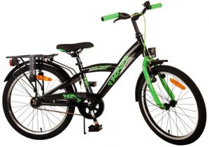 Volare Kinderfahrrad Kinderfahrrad Thombike für Jungen 20 Zoll Kinderrad in Schwarz Grün