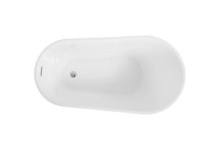 WISHDOR Badewanne Acryl freistehende Badewanne Moderne freistehende Badewanne, (mit Abfluss L160/B78/H72 cm)