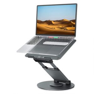 Welikera Laptop-/Tablet-Ständer,180° Drehbare Doppelachse,Aluminiumlegierung Tablet-Halterung