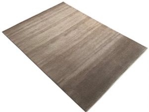 Wollteppich Taup Grau Teppich 100% Wolle 170x240 cm Handgewebt einfarbig AN2, Wawa Teppich