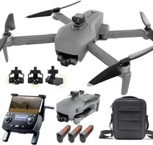 X-Verse 3 Achsen Gimbal, Hindernisvermeidung in 4 Richtungen, RC Quadrocopter Drohne (4K, mit Bürstenlosem Motor, 3 Batterien)