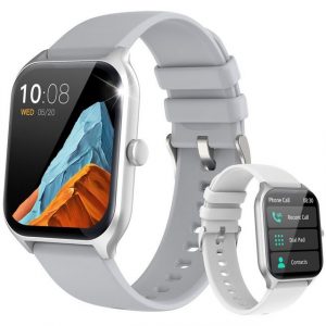 Yuede Smartwatch,Neueste 1,96-Zoll-Fitness-Smartwatch für Damen Herren Smartwatch (Bluetooth 5.2 Anruffunktion, Uhr mit Schrittzähler, Pulsuhr, Blutdruckmessung und Sauerstofffunktion( SpO2) , Zoll), IP67 Wasserdichte Sportuhr mit 100 Trainingsmodi, 7 Tage Akkulaufzeit, für Android IOS