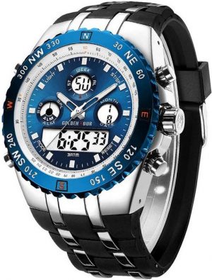 Affute Fur Herren Militär Sport Digitale wasserdichte An Watch, mit Datum, Alarm, Leuchtkraft, Big Army Armband für klobige Männer
