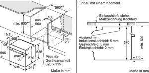 BOSCH Einbaubackofen Bosch HBA537BS0 Serie 6 EEK: A Einbaubackofen, 60cm breit, 71 Liter