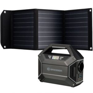 BRESSER Set Mobile Power-Station 100 W + Solar-Panel 40 W Powerstation