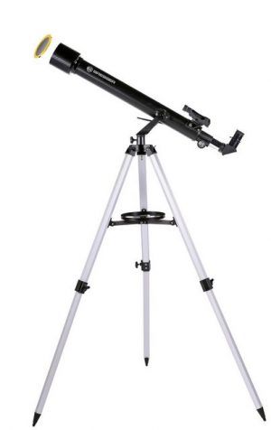 BRESSER Teleskop Arcturus 60/700 AZ - Linsen mit Smartphone-Adapter & Sonnenfilter