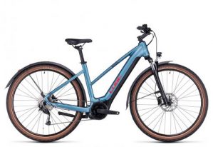 Cube Nuride Hybrid Performance 500 Allroad Trapez 2023 | metalblue'n'red | XS | E-Trekkingräder