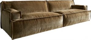 DELIFE 3-Sitzer Basit, Chenille Gold 285x110 cm Couch