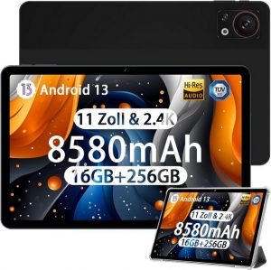 DOOGEE 8580mAh 13MP+8MP Kamera/BT5/Widevine L1/Type-C Gaming Tablet (11", 256 GB, Android 13, 4G Dual SIM + 5G WiFi, Leistungsstarkes Multimedia-Erlebnis: Technologie für Ihren Alltag)