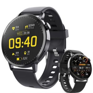 DTC GmbH Smartwatch (1,43 HD Voll Touchscreen " Zoll), IP67 Wasserdicht Fitness Tracker mit Schrittzähler Pulsuhr Blutzucker, Sauerstoff Messgerät,Schlaf-Monitor,100+ Sportmodi Outdoor Tracker