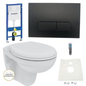 GEBERIT Vorwandelement WC Geberit Spülkasten Ideal Standard WC spülrandlos, Spar-Set