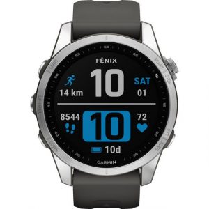 Garmin Fenix 7S 42mm, Smartwatch, Spoortmode, Outdoor, Multifunktional Smartwatch (1,2 Zoll), Fitnesstracker, Offline-Karten, Vital-Messung, Musiksteuerung