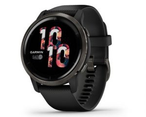 Garmin Venu 2 Smartwatch (3,3 cm/1,3 Zoll), Pulsoxymeter, GPS, Silikonarmband