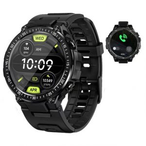 HYIEAR Smartwatch Damen Herren,1,39" Touchscreen,IP68 wasserdicht,Schwarz Smartwatch, 1-tlg., Wird mit USB-Ladekabel geliefert, Sportarmbänder, Fitnessuhren, Gesundheitsfunktionen