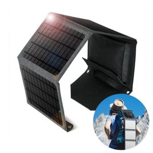 HYTIREBY 18W / 24W / 30W Solarpanel faltbar, Wasserfest, Standard-USB-Ausgang Solarladegerät (4-tlg., für Wandern, Camping, Outdoor)