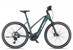 KTM Macina Cross 710 Trapez 2024 | green purple flip matt/silver | 51 cm | E-Trekkingräder
