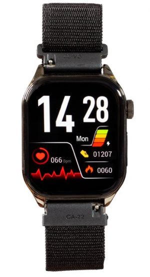 Knauermann Pro 3 (2024) eckig Smartwatch, Gesundheitsuhr mit Telefoniefunktion - EKG und SOS Funktion, Gesundheitsfunktionen