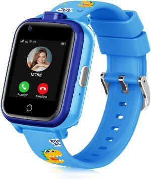 LiveGo für Kinder, Jungen, Mädchen kombiniert SMS Videoanruf, Schrittzähler Smartwatch, mit GPS-Tracker und Anrufen, HD-Touchscreen, Kinder-Handyuhr