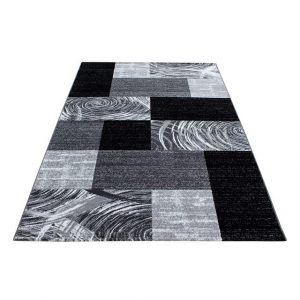 Teppich Weicher flauschiger Teppich im modernen abstrakten Karodesign, EBUY