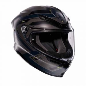 AGV K6 S E2206 Mplk Enhance Matt Grey Yellow Fluo Full Face Helmet Size L